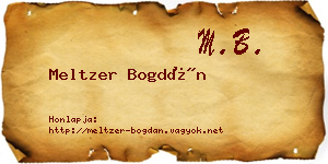 Meltzer Bogdán névjegykártya